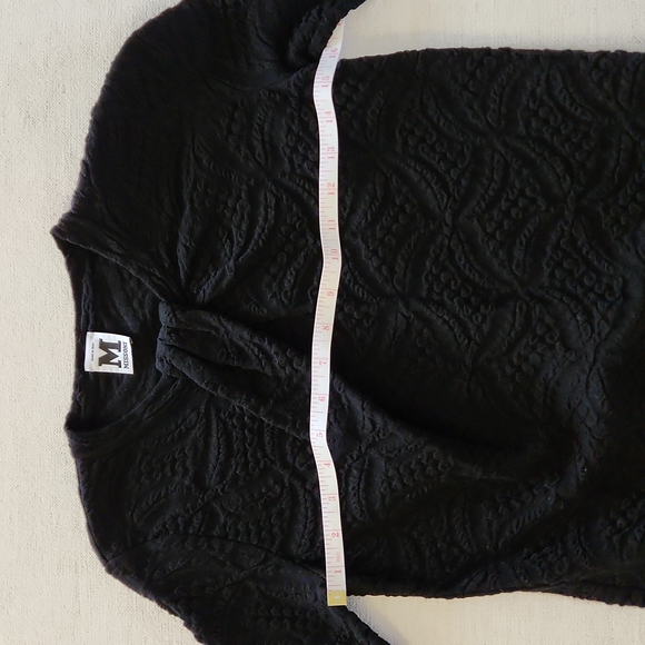M Missoni Textured Knit Black Sweater Dress size US 4/ Italian 40 - Picture 3 of 7